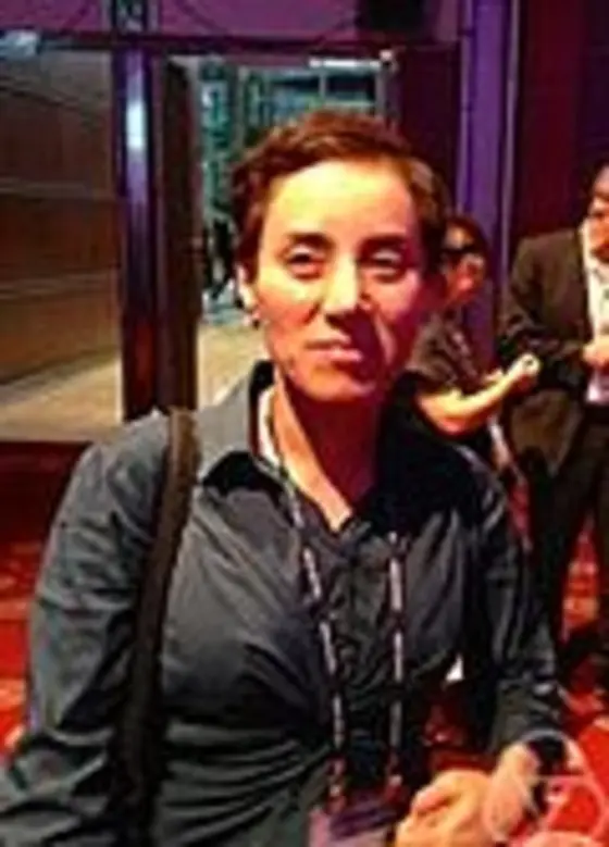 Maryam Mirzakhani at the International Congress of Mathematicians, Seoul, 2014
